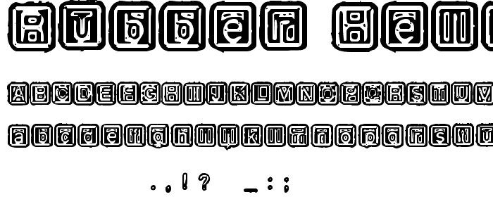 Rubber Hell font